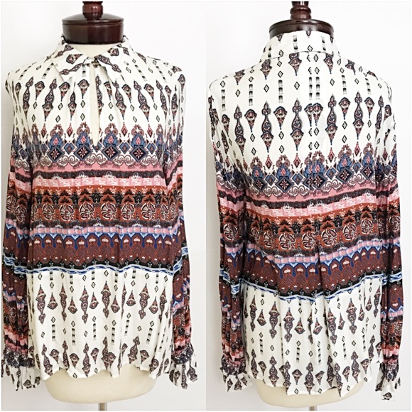 📍SALE Beautiful Bohemian Blouse Small - Picture 6 of 8